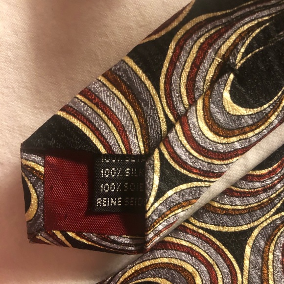 De Santis silk tie unique design 4” made in Italy - Picture 7 of 8